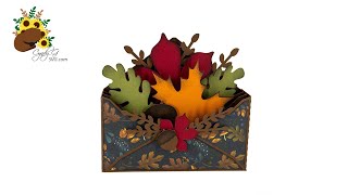 Leaf Envelope Box Card SVG Assembly Tutorial