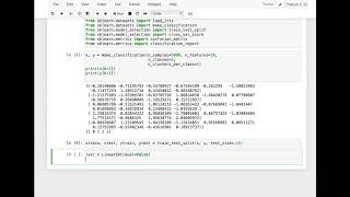 Classification Example with Linear SVC model in Python