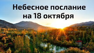 Небесное послание на 18 октября. Помощь.