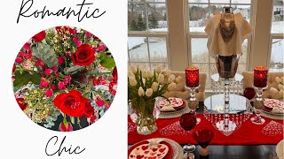 NEW* ROMANTIC vs. CHIC VALENTINES TABLESCAPE IDEAS | TRADITIONAL VALENTINES | #glam