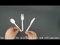 disposable spoon fork knife set individual packaging spoon fork knife