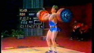 Nicu Vlad 215 kg Clean \u0026 Jerk. EM 1985