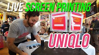 Live Screen Printing Activation in San Francisco