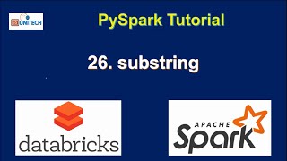 26. Pyspark substring functions | Azure Pyspark Tutorial | Azure substring functions | Azure