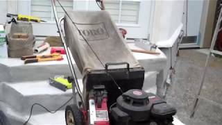 Repairing Holes in the deck of my 1991 Toro Lawnmower!