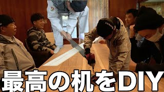 【DIY】ダイニングテーブル本気DIY！家の中でご飯が食べられる喜び