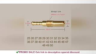 New Carburetter Pilot Jet Slow Jet 28mm in length with a 5mm Round Head for Motorcycle Keihin Carb C