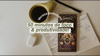 ESTUDE COMIGO | Técnica Pomodoro + Lo-Fi para 50 Minutos de Foco e Produtividade