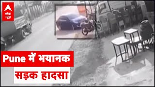 Pune में भयानक सड़क हादसा... बेकाबू कार दुकान में जा घुसी