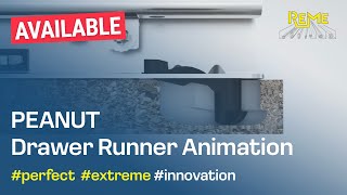 PEANUT Drawer Runner Animation | Innovative Tool-less Installation