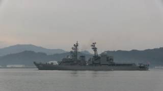 M161108A 海上自衛隊舞鶴基地 護衛艦『あさぎり』 入港