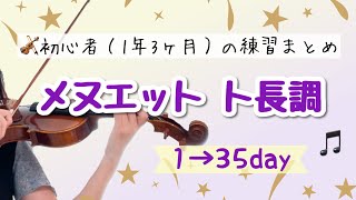 【初心者🔰のバイオリン練習まとめ】ベートーヴェン　メヌエットト長調