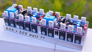 DIY 2x505watt High Power Amplifier using 20 transistors | 2SC5200 \u0026 2SA1943 #cbzproject