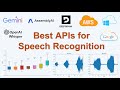 The Most Accurate Speech-to-text APIs in 2025