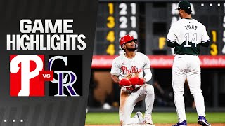 Phillies vs. Rockies Game Highlights (5/25/24) | MLB Highlights