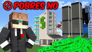 ME INFILTRÉ en un SERVIDOR SOLO para MILLONARIOS en MINECRAFT