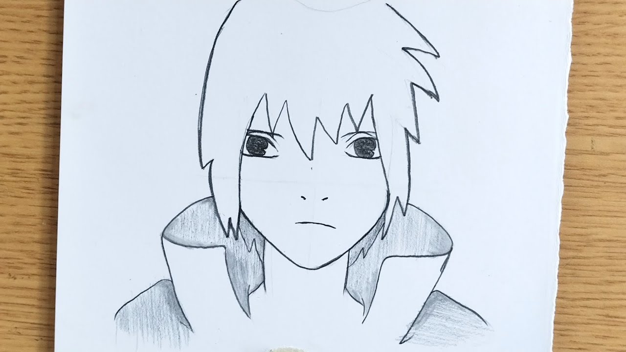 Anime Drawing Step By Step / How To Draw Sasuke Uchiha Step By Step ...