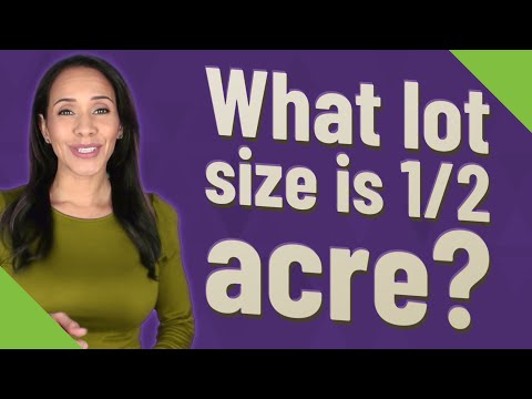 What are the dimensions of a 1/2 acre?