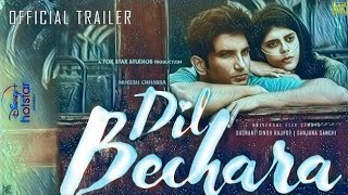 Dil Bechara Movie Official Trailer 2020||Sushant Singh Rajput, Sanjana sanghi Release Disney+Hotstar