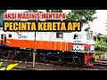 Aksi Masinis Menyapa Pecinta Kereta Api ! Inilah masinis yang punya banyak penggemar