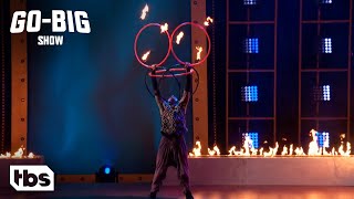 Go Big Show: Professional Native American Fire Dancer Blows A Giant Fireball (Clip) | TBS