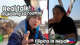 NAKASANAYAN NA NILA ANG GANYANG GAWI KAPAG KUMAIN REAL TALK + MUKBANG BODI SAGG-FILIPINA IN NEPAL