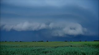 Nadciągający wał szkwałowy⚡️ (shelf cloud) - Strzelce Krajeńskie 06.06.22 r.