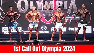 1st Call Out Men's Olympia 2024 Live \u0026 Top 6 Ali Bilal VS Rayan Terry VS Erin Banks