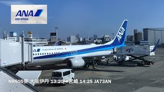 [機窓] 大阪伊丹→宮崎 NH505便 737-800 JA73AN