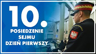 10. posiedzenie Sejmu - dzień pierwszy.  24 kwietnia 2024 r.