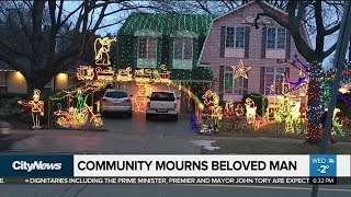 Man behind Burlington Christmas display dies after falling off roof