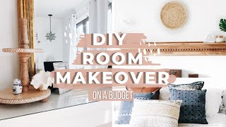DIY BEDROOM MAKEOVER ON A BUDGET 2019 | Modern Farmhouse | Boho ROOM DECOR