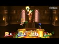 Super Smash Bros Wii U Online Battle Peach vs. Palutena vs. Bowser Jr. vs. Roy