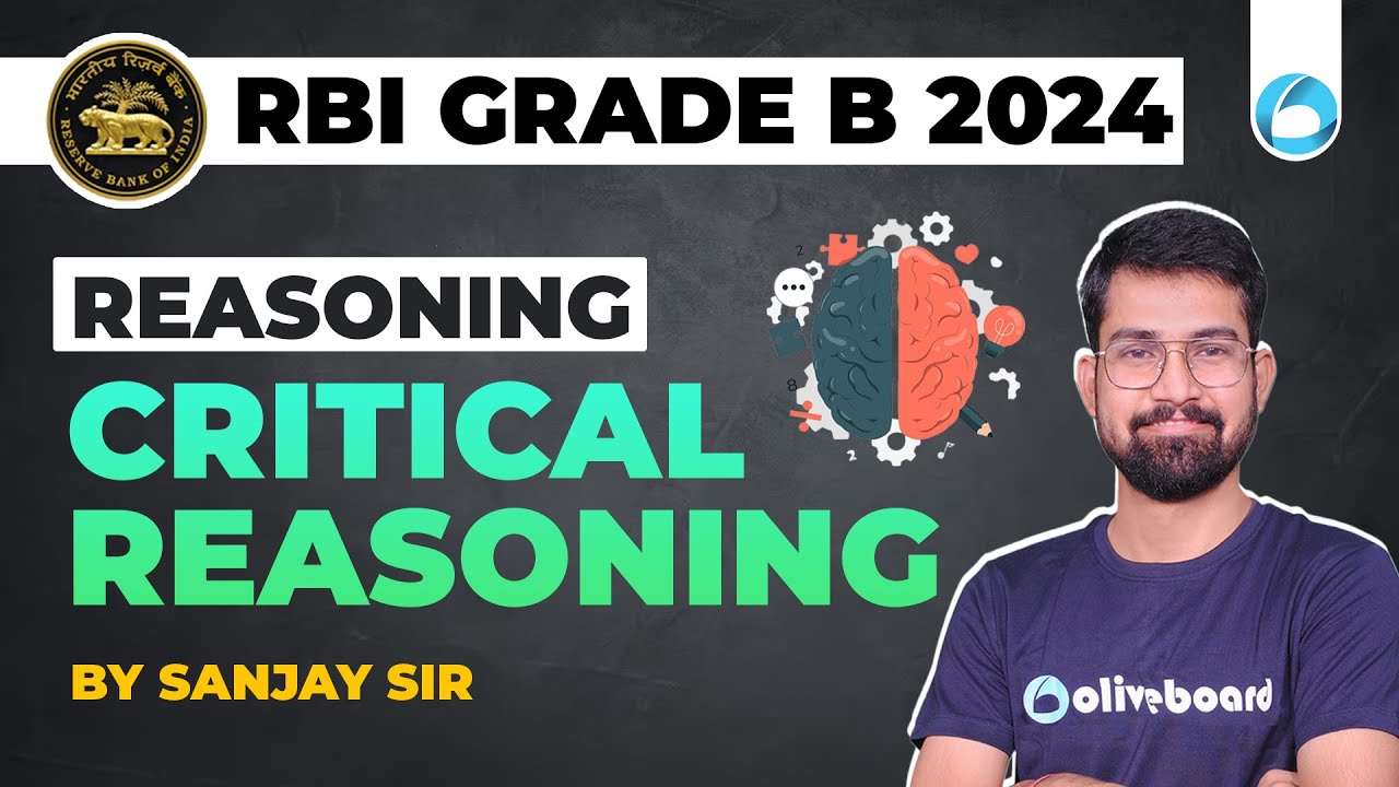 RBI Grade B Reasoning 2024 | Critical Reasoning | RBI Grade B 2024 ...