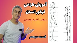 آموزش طراحی فیگور انسان, نیم رخ فیگور زن و مرد, مبتدی تا پیشرفته