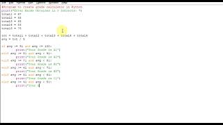 Program to create grade calculator in Python