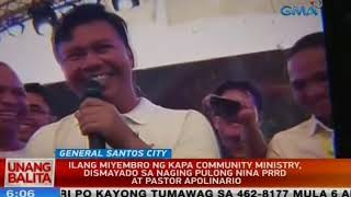 UB: Ilang miyembro ng Kapa Community Ministry, dismayado sa naging pulong nina PRRD...