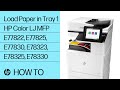 Load Paper in Tray 1 on HP Color LJ Managed MFP E77822, E77825, E77830, E78323, E78325, E78330 | HP