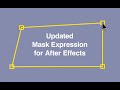 How to make Layers React to a Mask in After Effects - Now with Bezier!