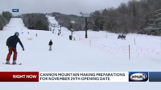 Cannon Mountain making preparations for November 29th opening date