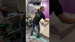 Venetian plaster live demo with exotic line marmorino tools with oikos products