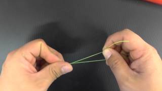 Simple line knot introduction Clinch knot