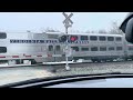 southbound vre departing brooke station for fredericksburg va in the cold