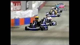 Lewis Hamilton wins 2nd semi-final of Elf Masters 2000, epic race.