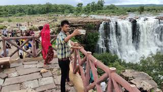 Bhimlat waterfall bundi rajasthan 4k video