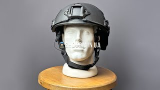 Балістичний шолом FAST Helmet NIJ IIIA 2 покоління Чорний (Black)