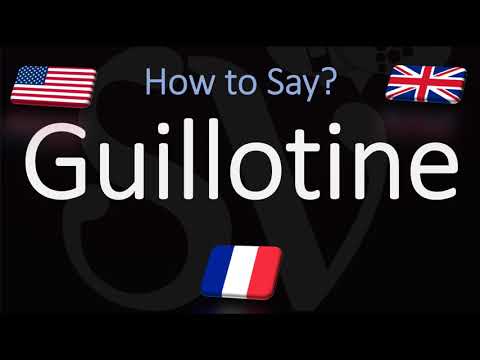Is guillotine a French word?