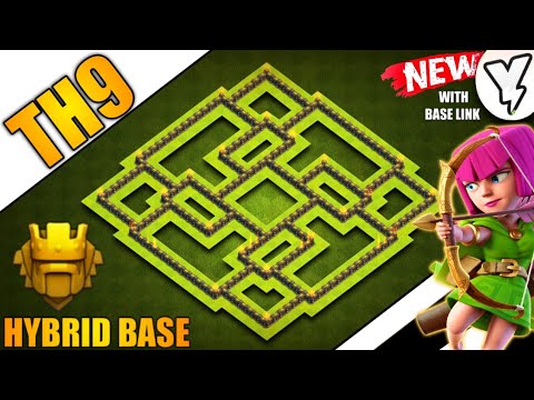 NEW ULTIMATE TH9 HYBRID/TROPHY BASE 2020!! | TOWN HALL 9 (TH9) BEST ...