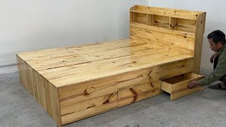 Amzing Woodworking Project The Optimal Solution For Tight Spaces - Build A Bed With Hidden Storage