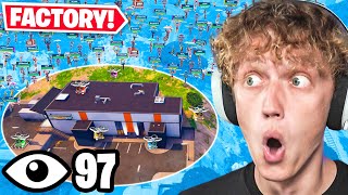 I Got 100 Players To Land FACTORY In Season 2 Fortnite! (CRAZIEST Tournament)